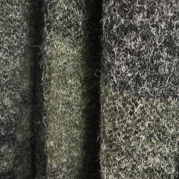 Joseph A green/black check print oversized open long soft cardigan size M - Picture 3 of 6